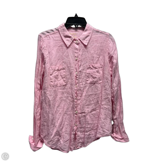 Top Long Sleeve Designer By Lilly Pulitzer In Pink, Size: M