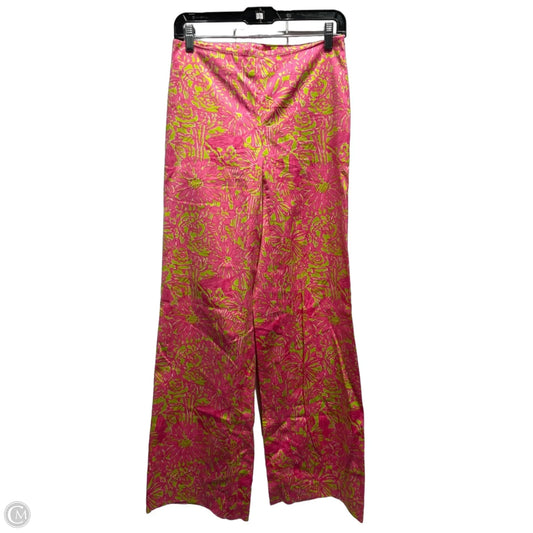 Pants Designer By Lilly Pulitzer In Green & Pink, Size: 2