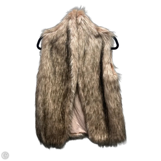 Vest Faux Fur & Sherpa By Bcbgeneration In Tan, Size: Xxs