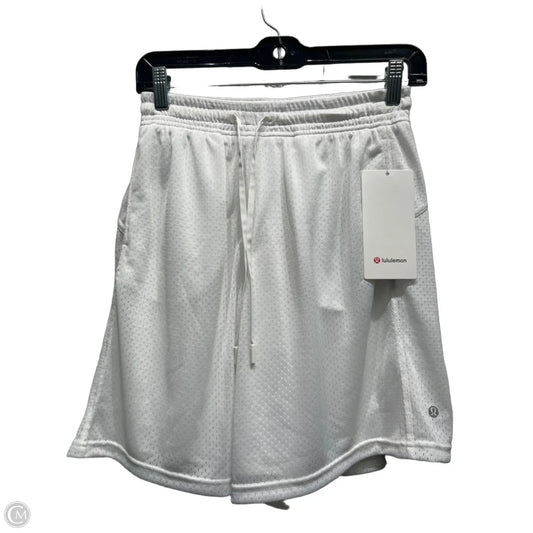 Athletic Shorts By Lululemon In White, Size: 4