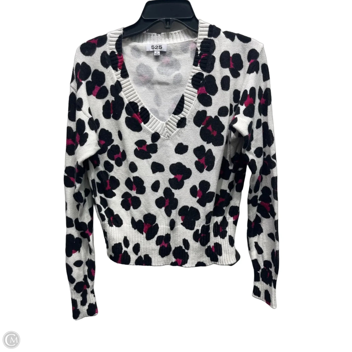 Sweater By 525 In Black & Pink, Size: S