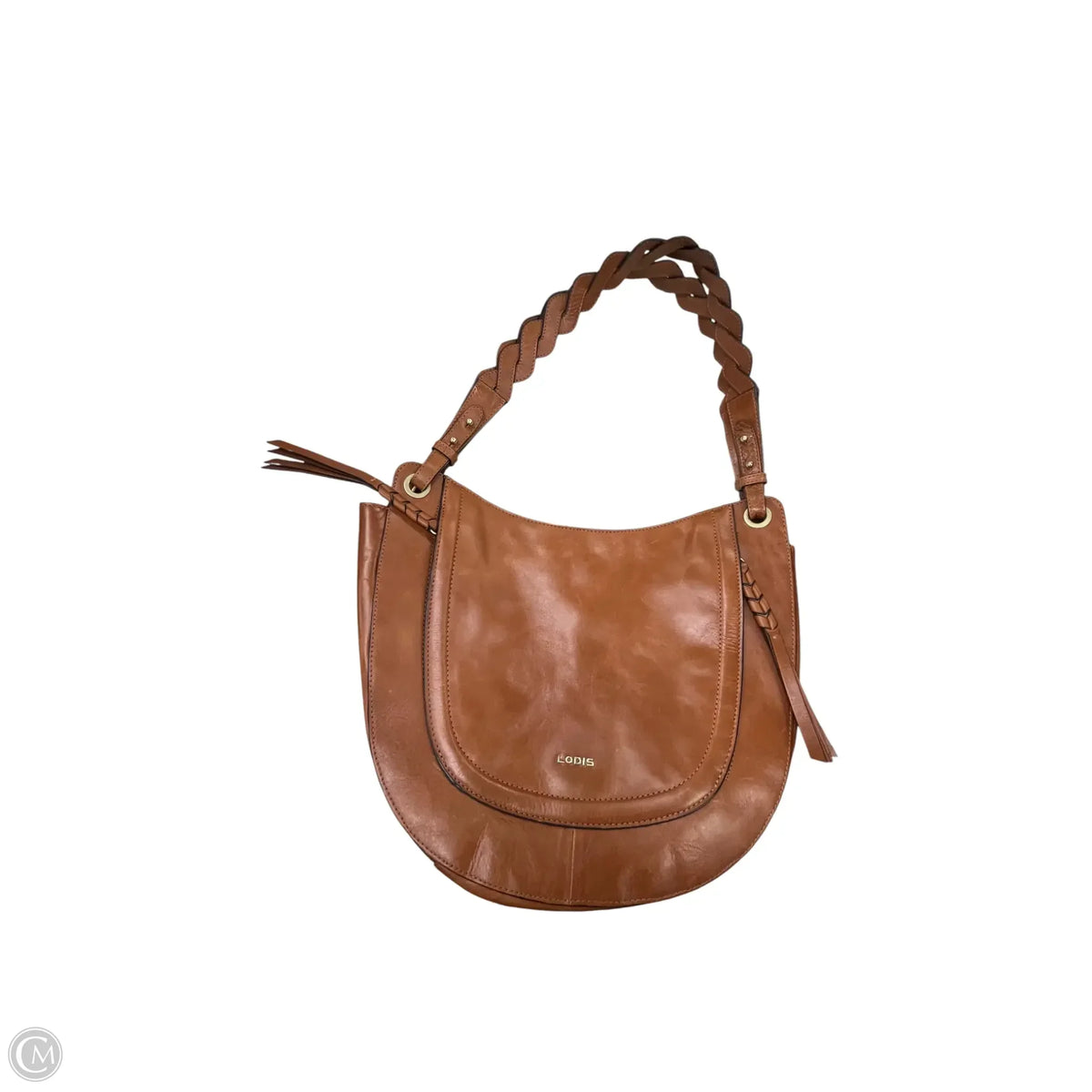 Handbag Leather By Lodis, Size: Medium