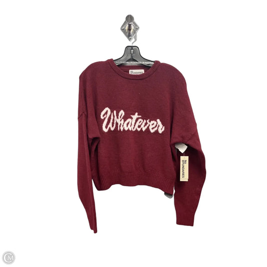Sweater By No Boundaries In Red & White, Size: Xs