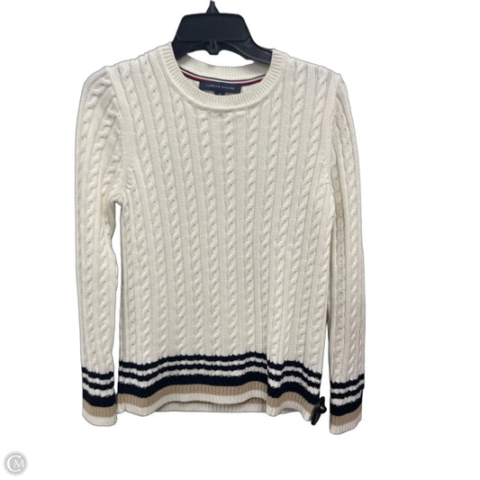 Sweater By Tommy Hilfiger In Blue & White, Size: M