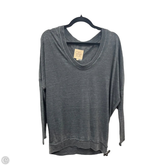 Top Long Sleeve By Chaser In Grey, Size: S
