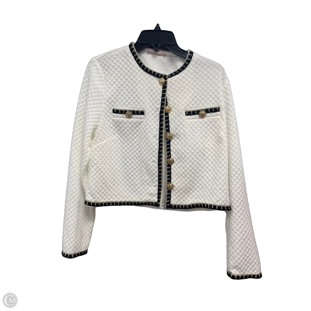 Jacket Other By RIVER In Black & White, Size: L