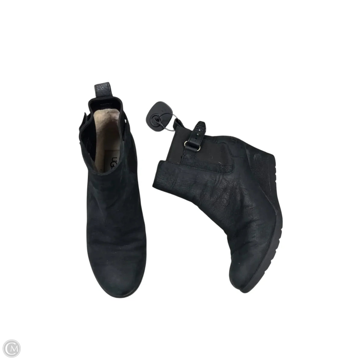 Boots Designer By Ugg In Black, Size: 6.5