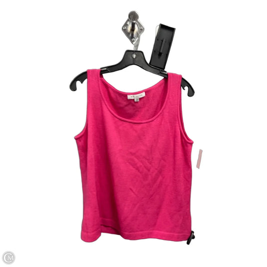 Top Sleeveless Luxury Designer By St John Collection In Pink, Size: L