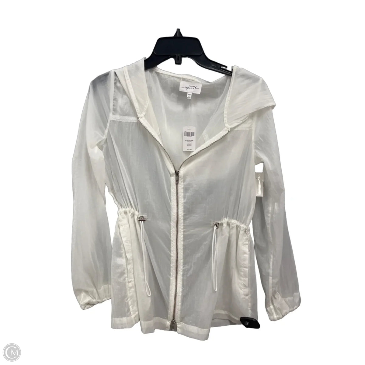 Jacket Windbreaker By Soma In White, Size: Xs