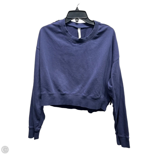 Athletic Sweatshirt Crewneck By Fabletics In Bronze, Size: L