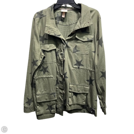 Jacket Utility By Knox Rose In Green, Size: Xl