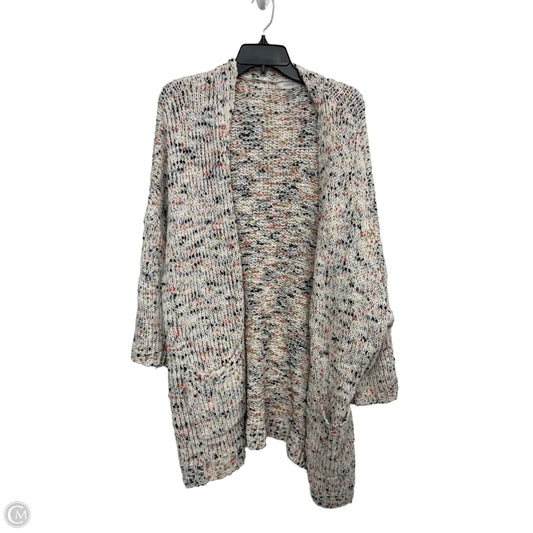 Sweater Cardigan By Cupio In Black & Cream, Size: 1x