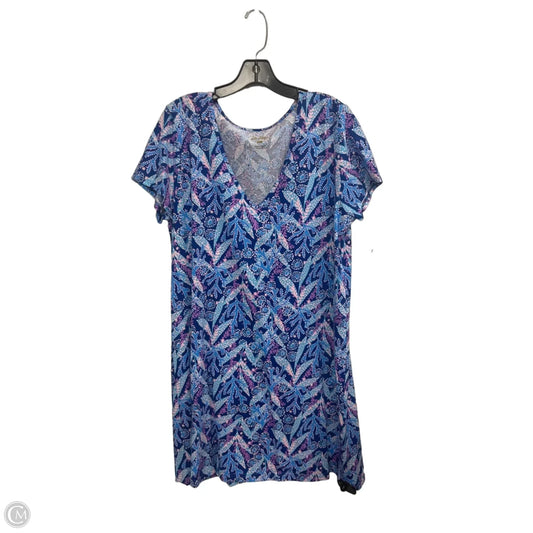 Dress Designer By Lilly Pulitzer In Blue & Pink, Size: Xl