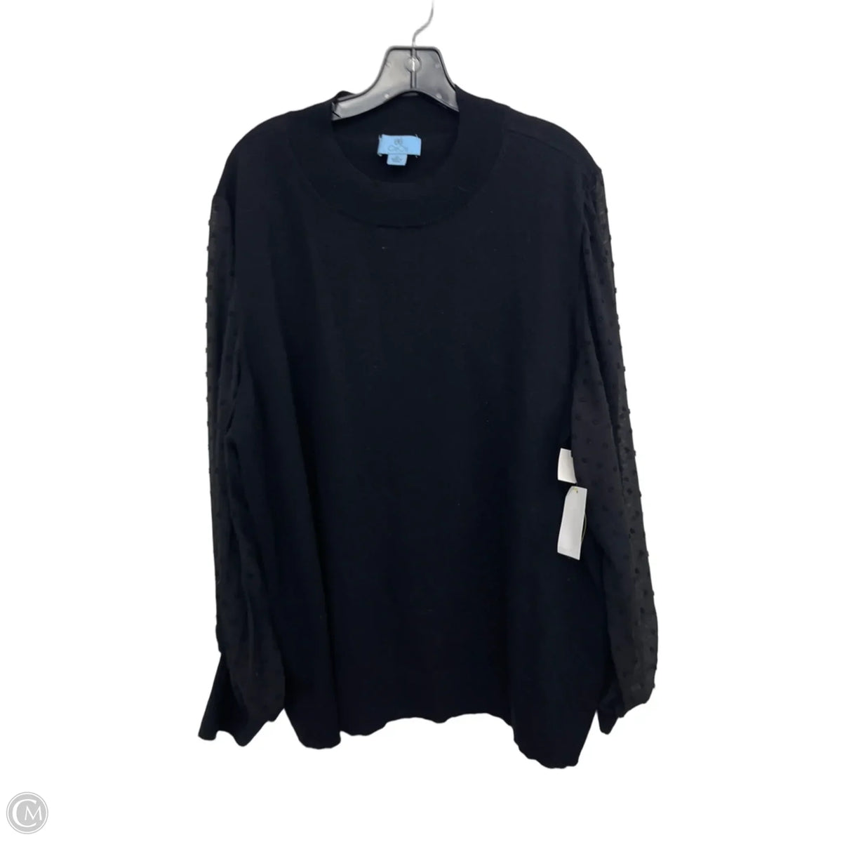 Top Long Sleeve By Cece In Black, Size: 3x
