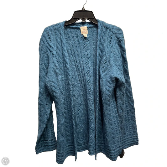 Sweater Cardigan By Appleseeds In Blue, Size: M