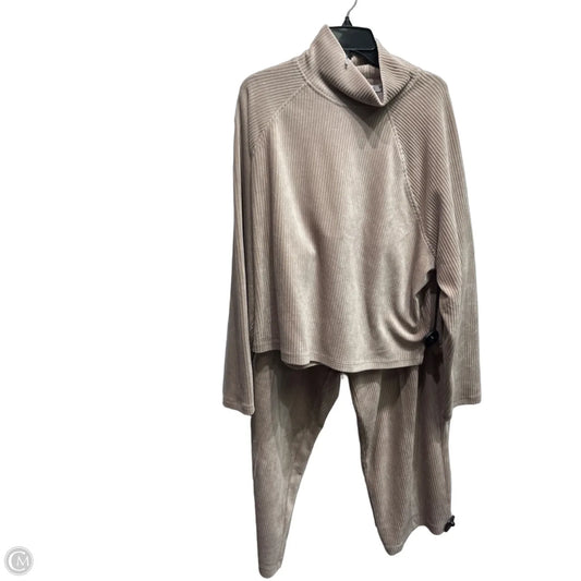 Pants Set 2pc By Haven In Tan, Size: Xxl