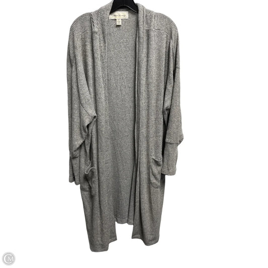 Sweater Cardigan By French Laundry In Grey, Size: 2x