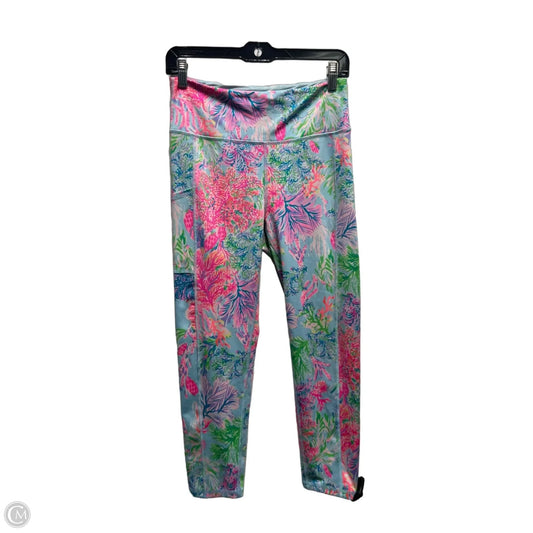 Pants Designer By Lilly Pulitzer In Blue & Pink, Size: M