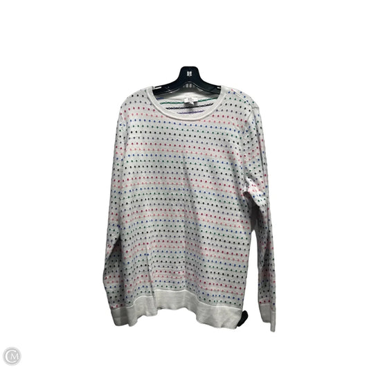 Sweater By Kim Rogers In Blue & Pink, Size: Xl