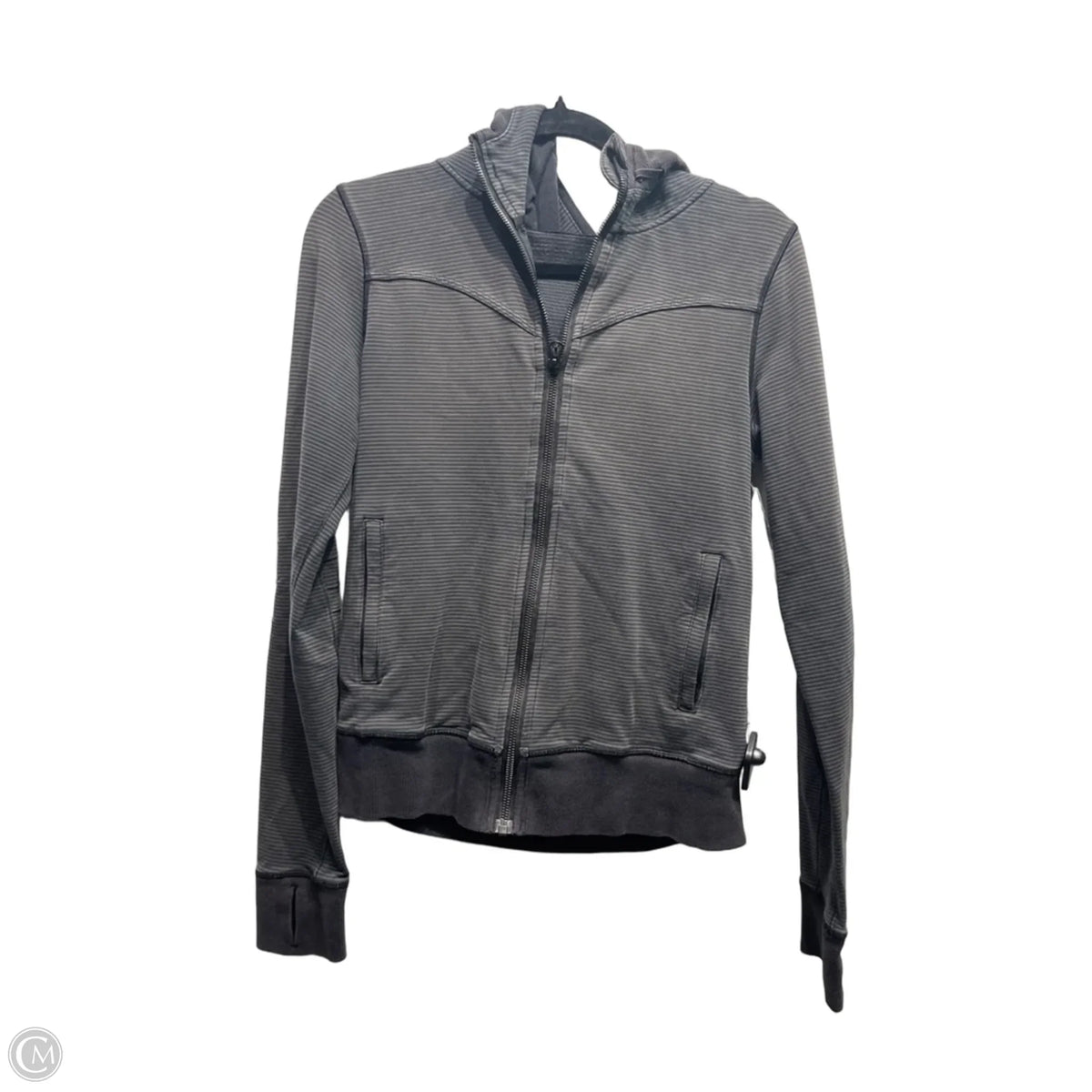 Athletic Jacket By Lululemon In Grey, Size: S