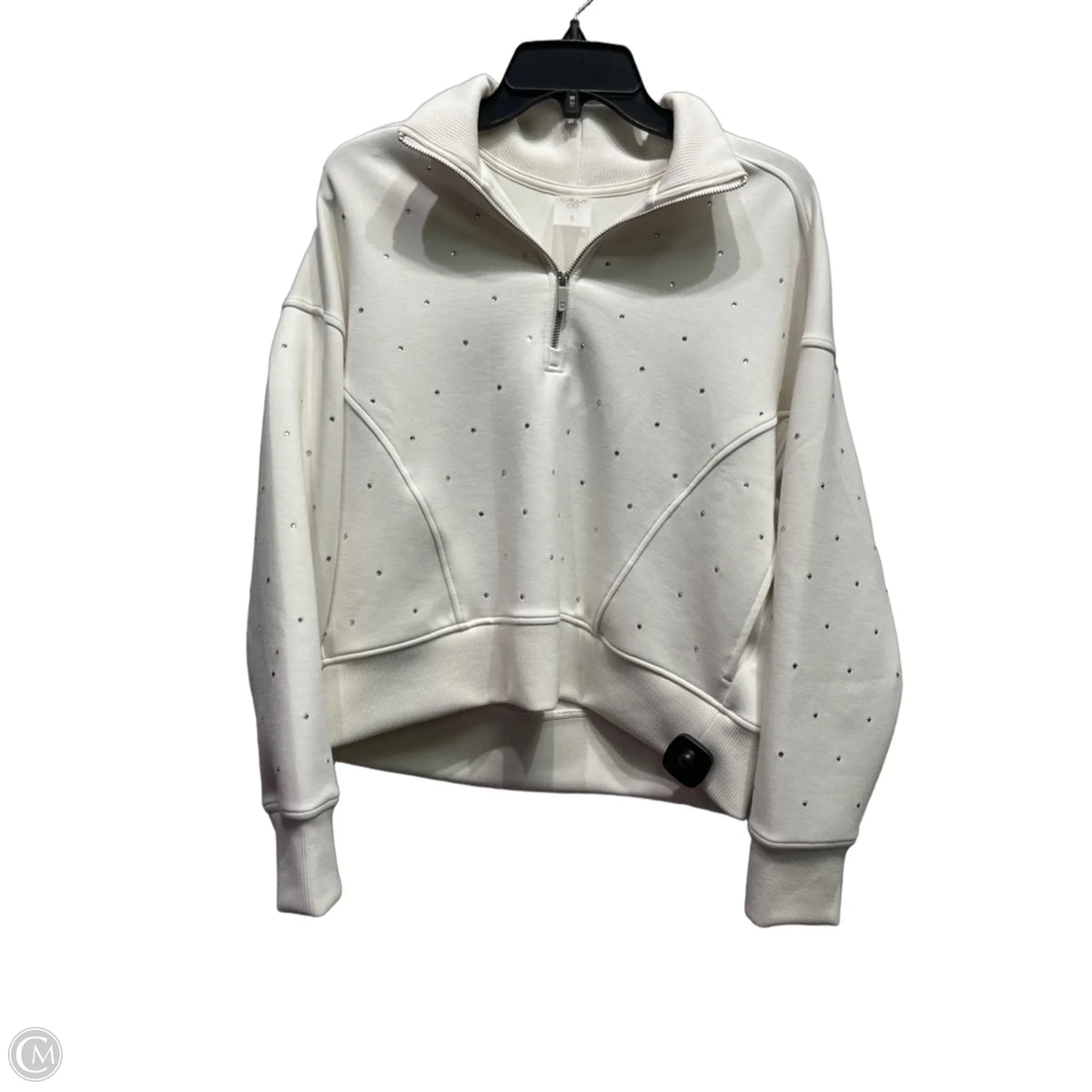 Sweatshirt Collar By Calia In Cream, Size: S