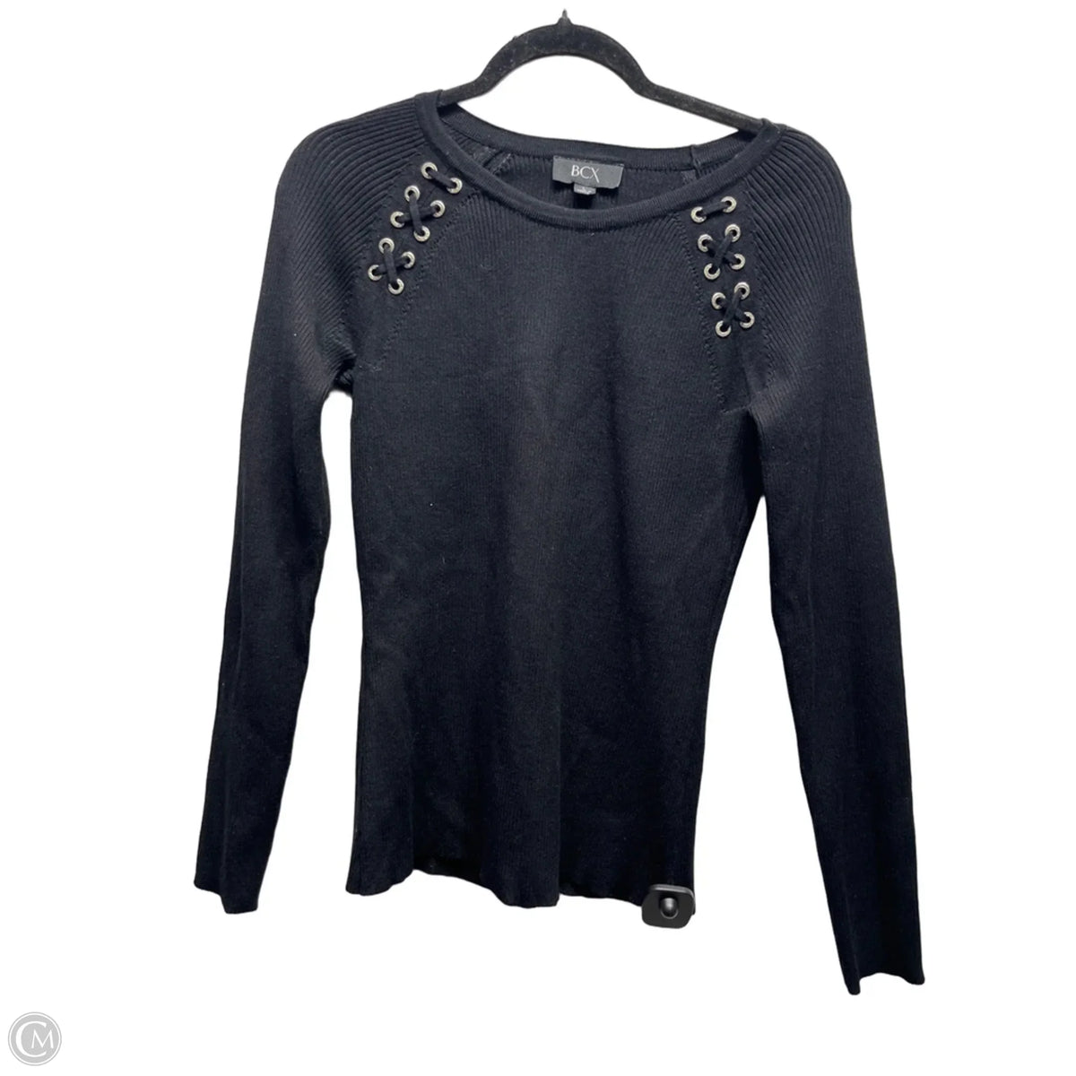 Top Long Sleeve By Bcx In Black, Size: L