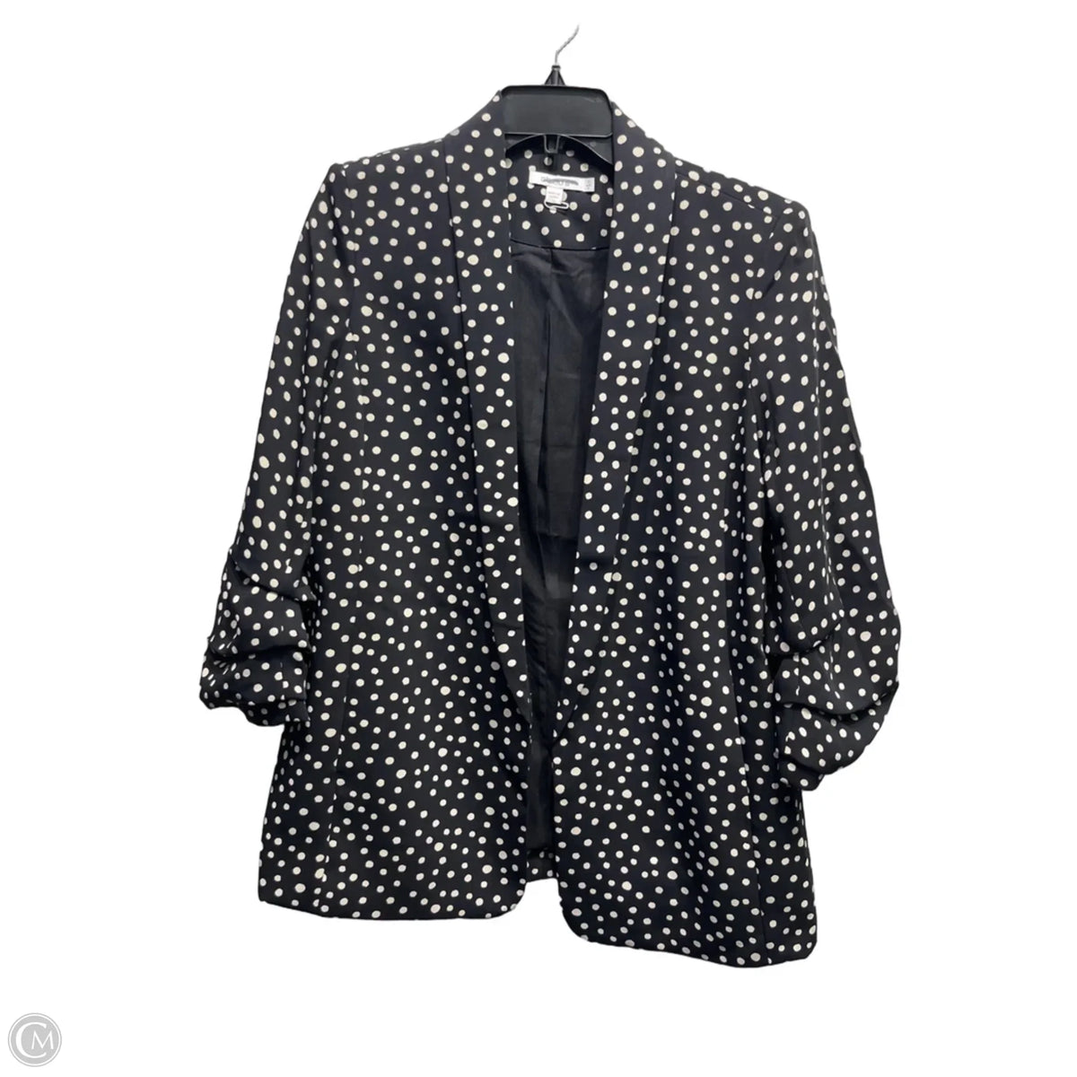 Blazer By Chicos In Black & White, Size: 8