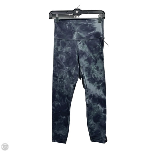 Athletic Leggings By Lululemon In Black & Green, Size: 6