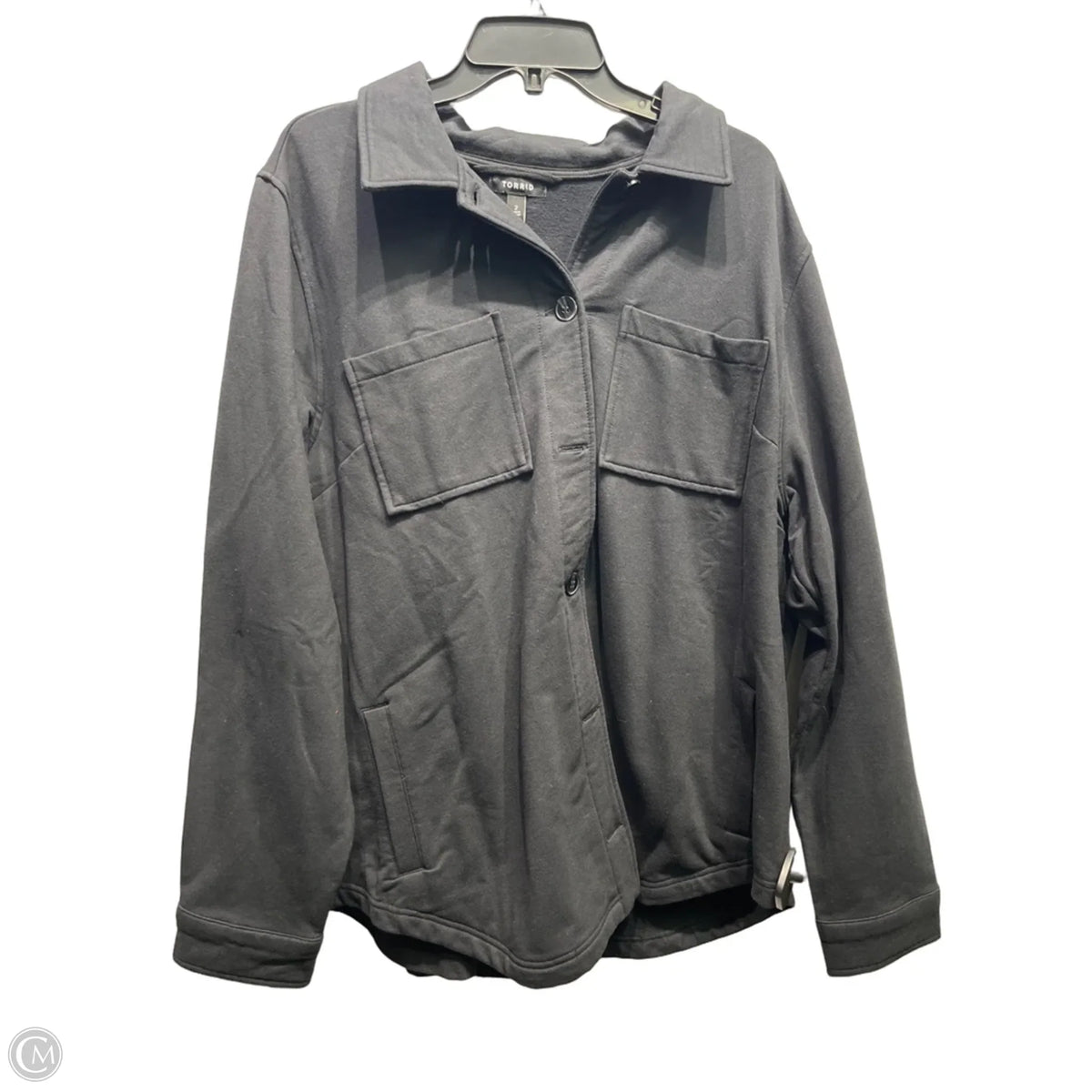 Jacket Shirt By Torrid In Black, Size: 2x