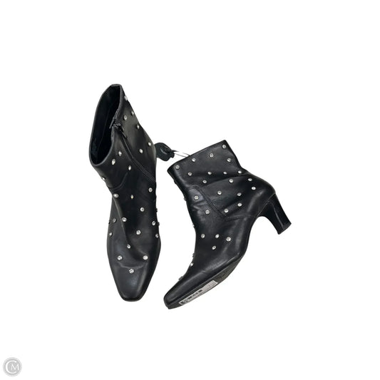 Boots Ankle Heels By Gianni Bini In Black, Size: 8