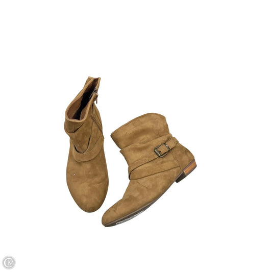 Boots Ankle Flats By Express In Brown, Size: 8