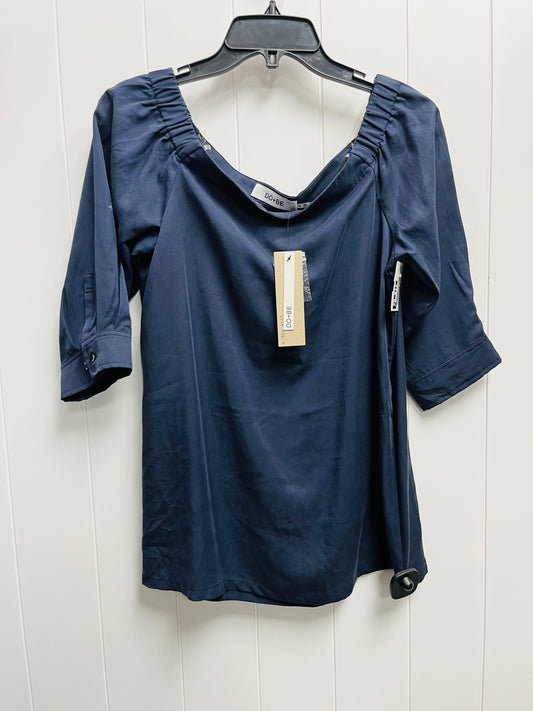 Navy Top 3/4 Sleeve DO + BE , Size S