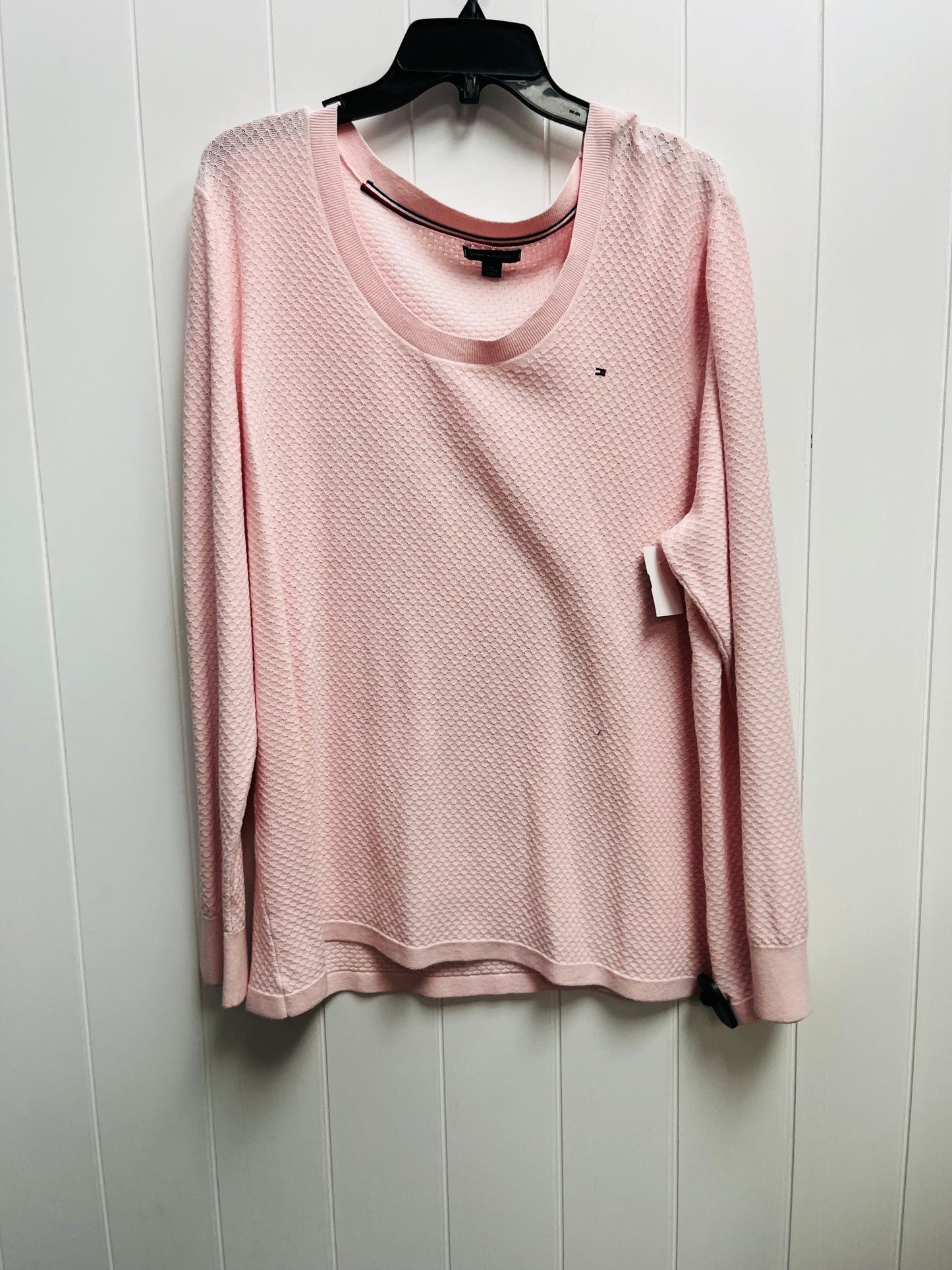 Sweater By Tommy Hilfiger O In Pink, Size: Xxl