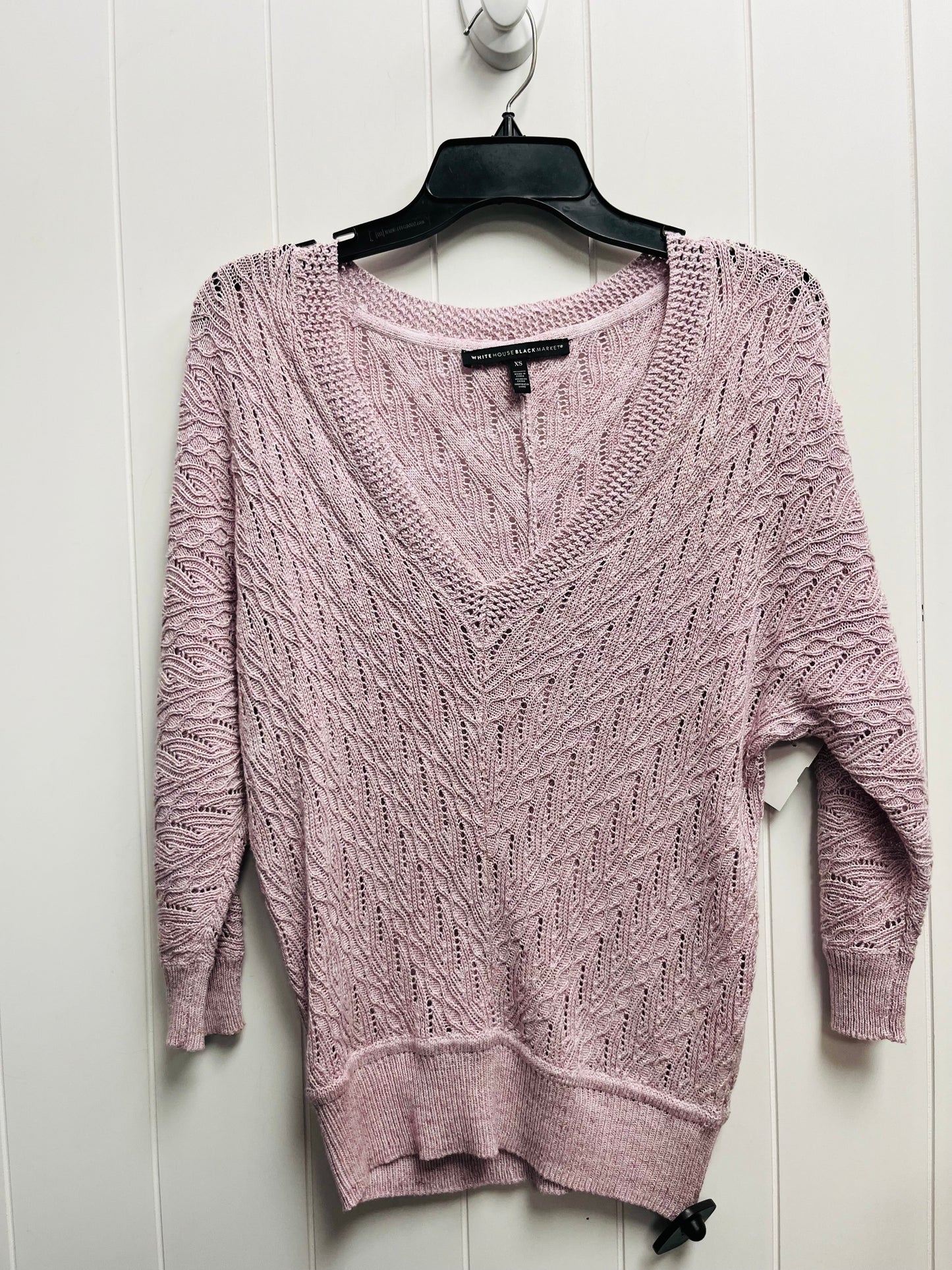 Sweater By White House Black Market O In Purple, Size: Xs