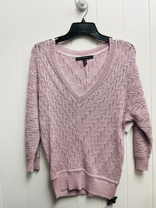 Sweater By White House Black Market O In Purple, Size: Xs