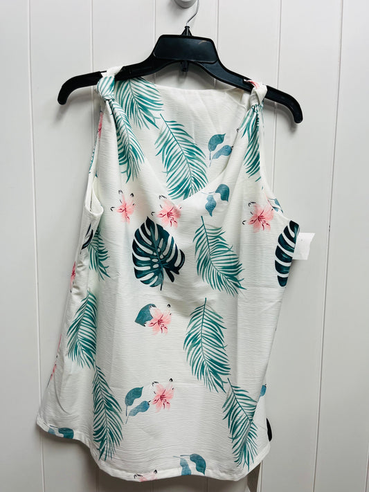 Top Sleeveless By floral blooming  Size: 2x