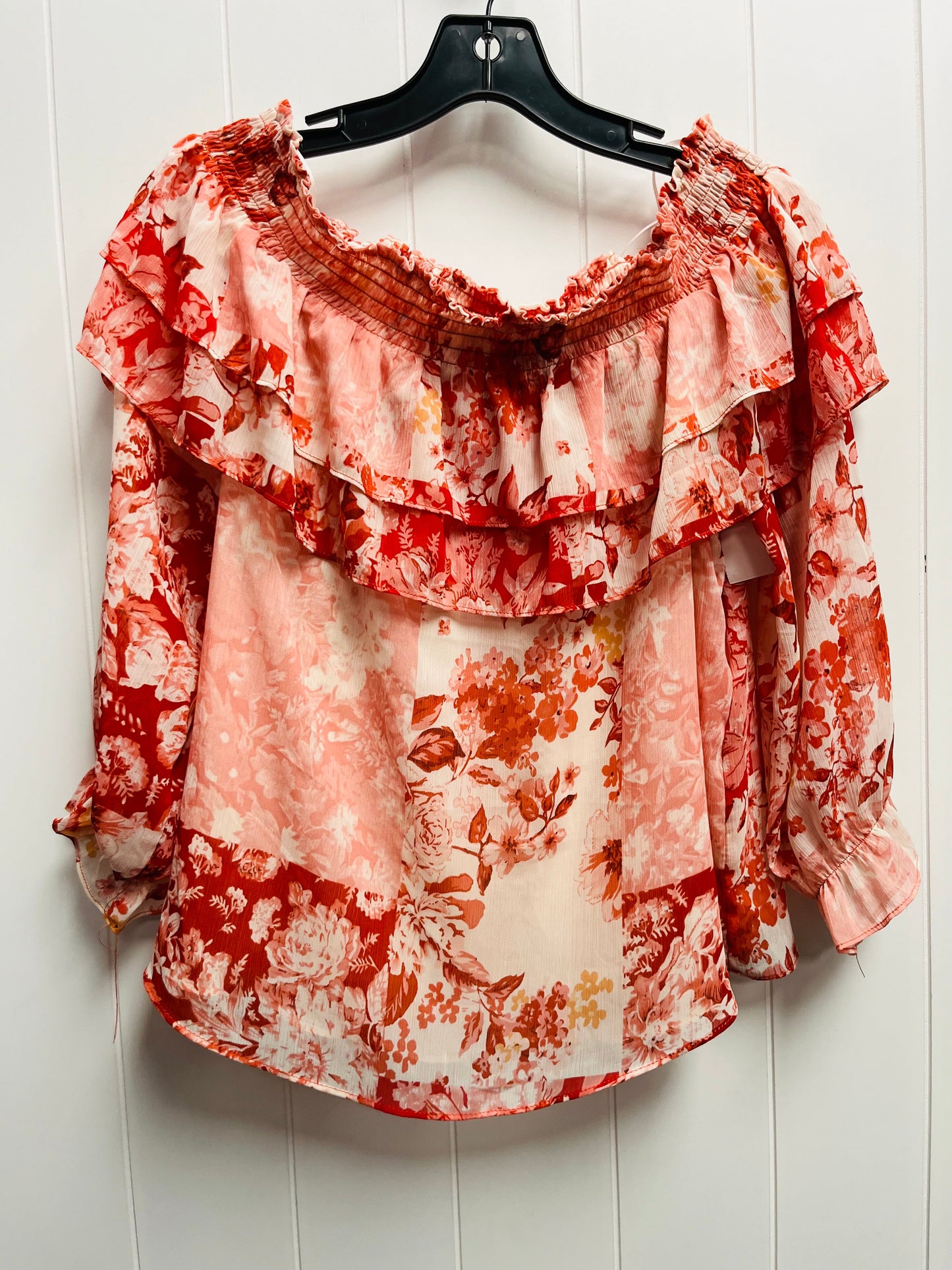 Pink Blouse Long Sleeve Rachel Zoe, Size S