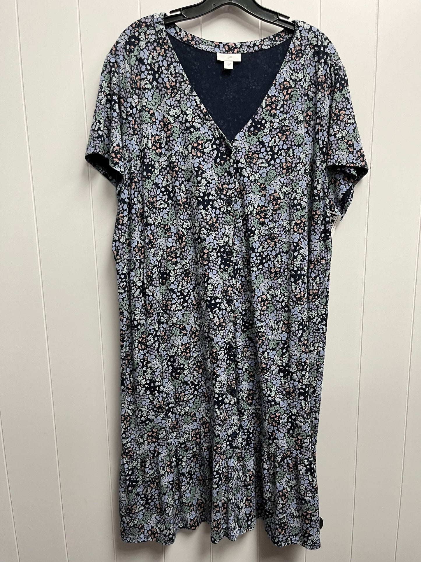 Blue Dress Casual Short J. Jill, Size 2x