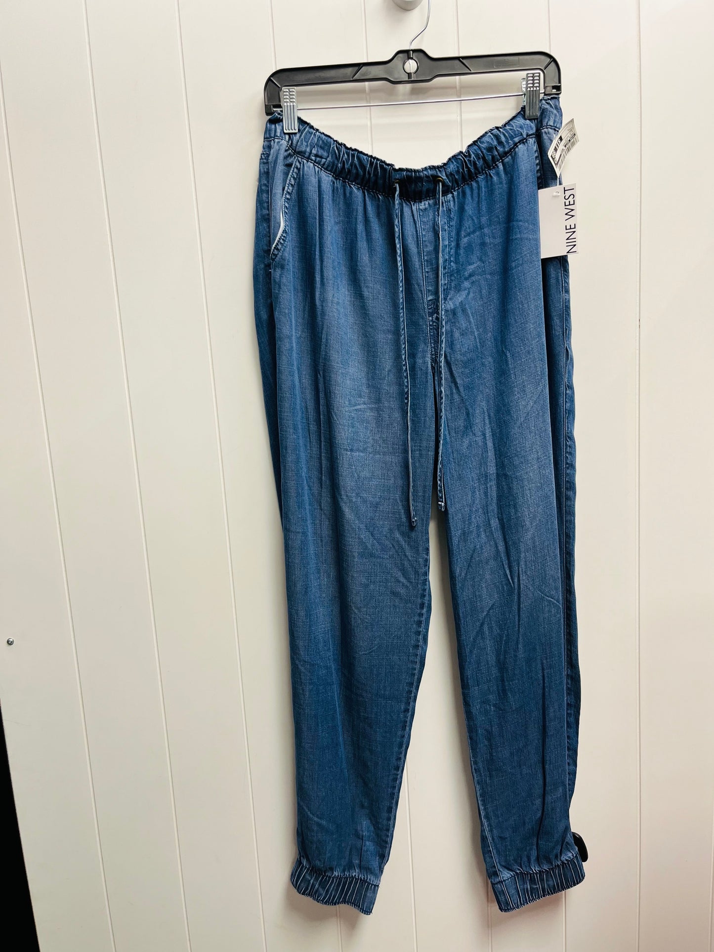 Pants Joggers By Nine West Apparel In Blue Denim, Size: L