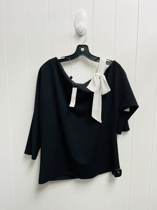 Top Long Sleeve By White House Black Market In Black, Size: M