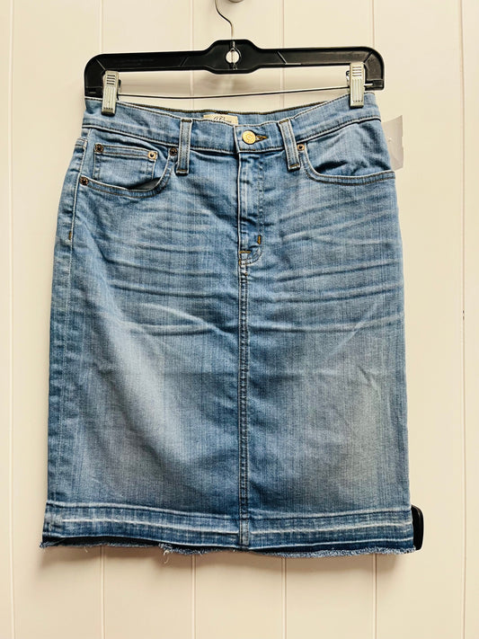 Blue Denim Skirt Mini & Short J. Crew, Size 4