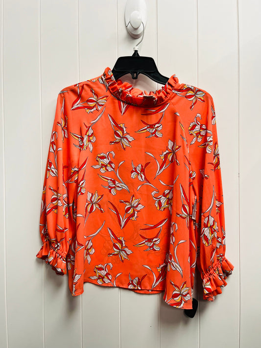 Top 3/4 Sleeve By Worthington In Orange, Size: Petite L