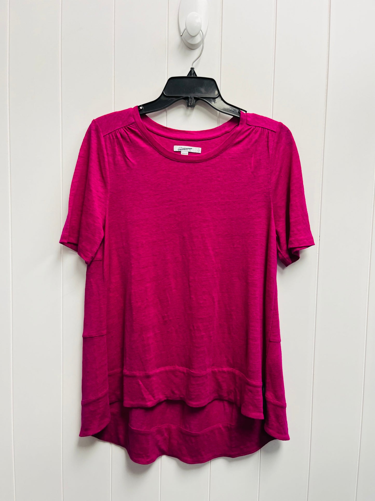 Purple Top Short Sleeve Chicos, Size S