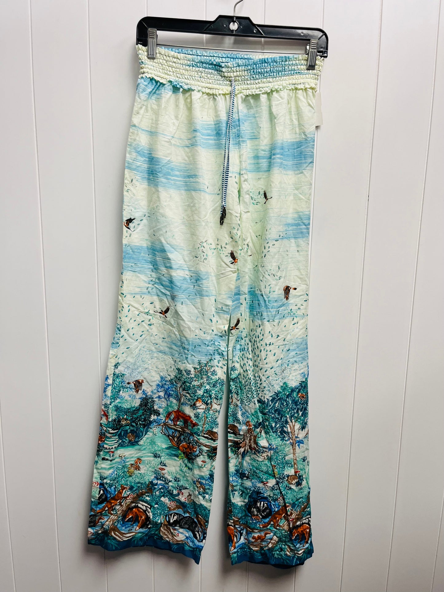 Blue Pants Wide Leg Anthropologie, Size S