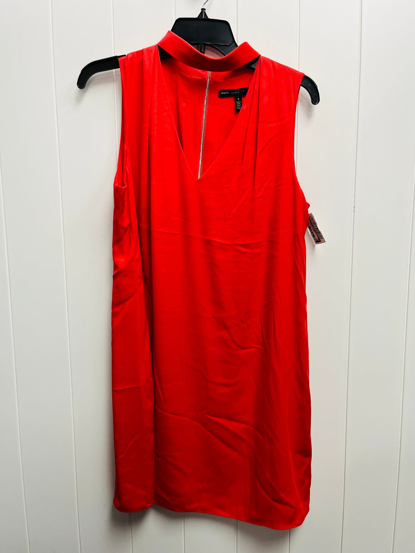 Dress Casual Short By White House Black Market In Red, Size: 6