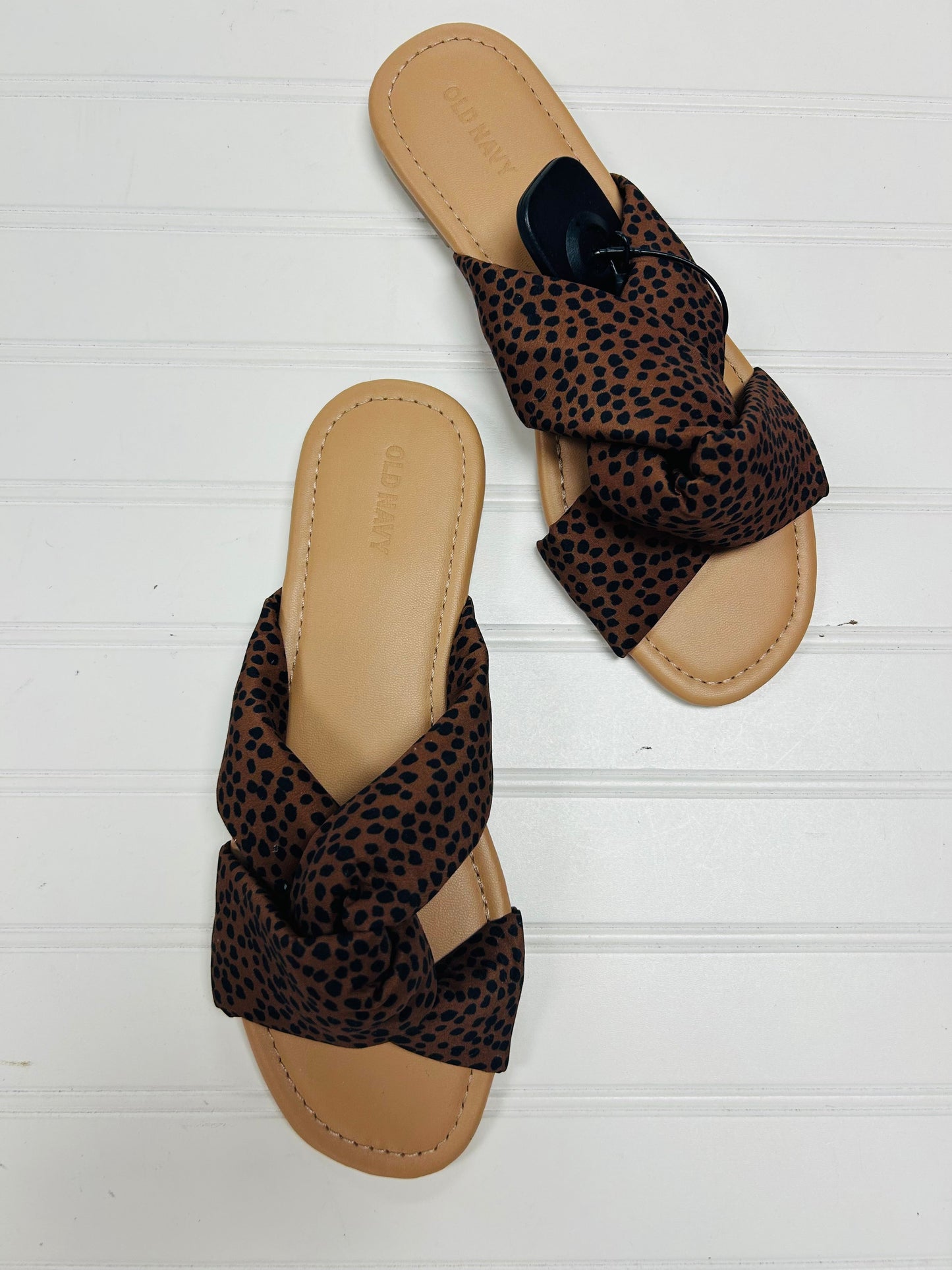 Sandals Flats By Old Navy In Animal Print, Size: 8.5