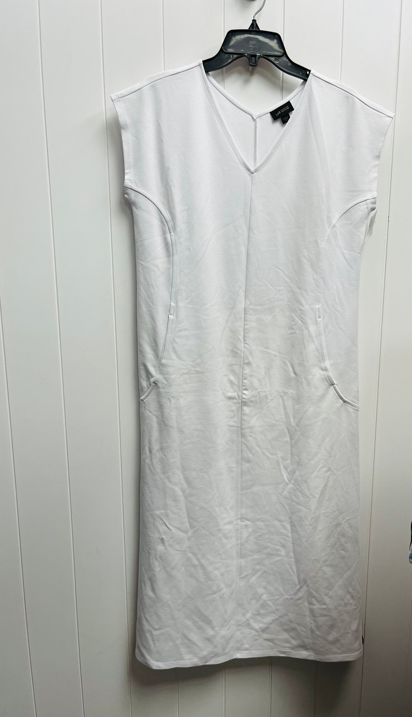 White Dress Casual Midi J. Jill, Size S