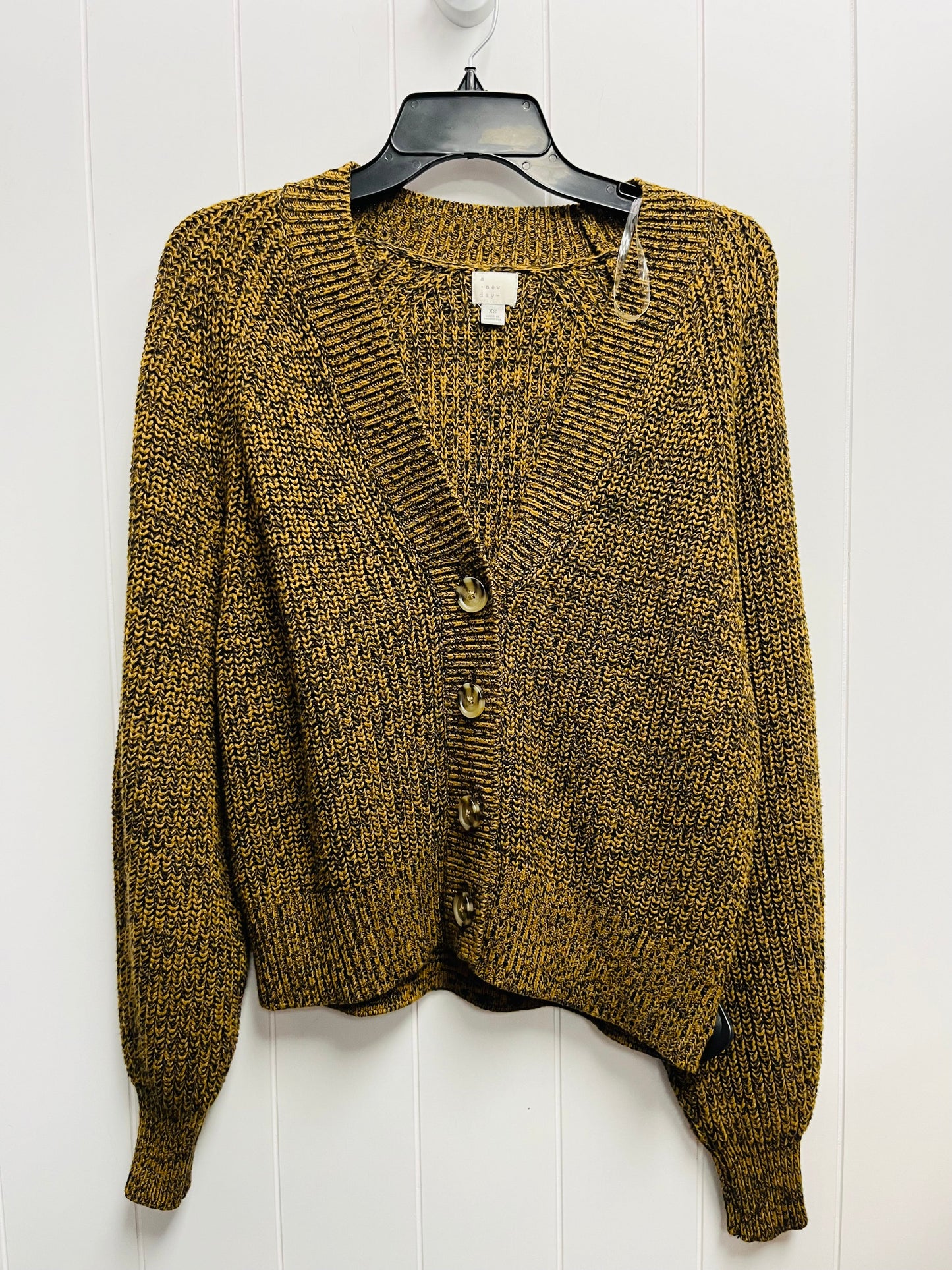 Sweater Cardigan By A New Day In Brown, Size: Xs