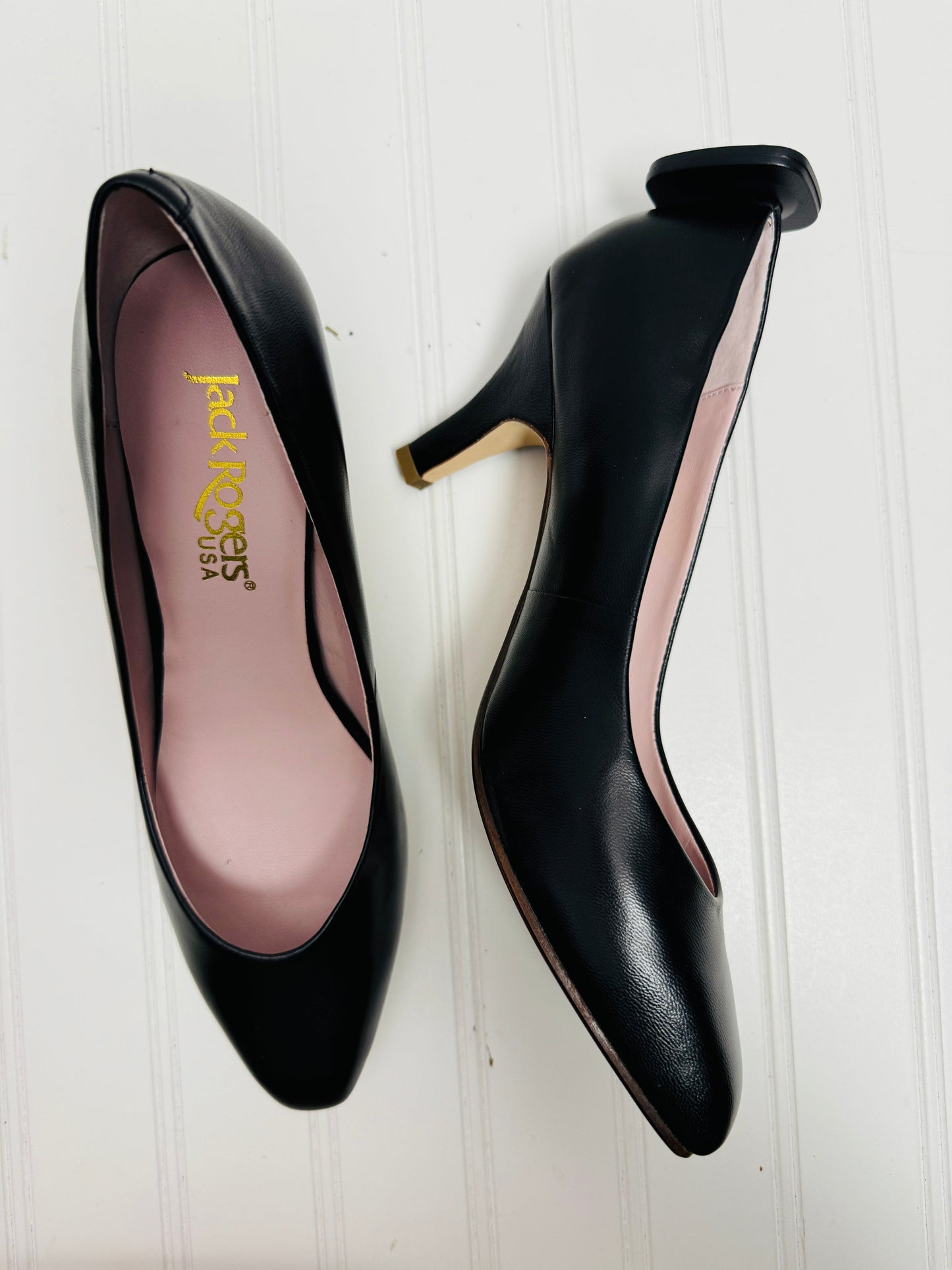 Black Shoes Heels Kitten Jack Rogers, Size 8.5