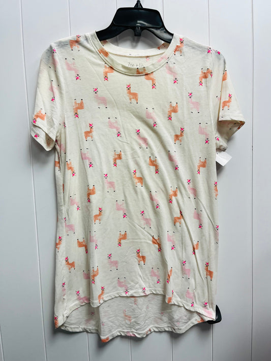 Pink Top Short Sleeve Zoe And Liv, Size M